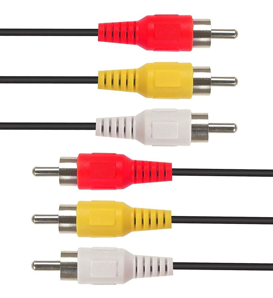 ΚΑΛΩΔΙΟ CABLETIME καλώδιο ήχου 3x RCA σε 3x RCA AV240-33N, 1.5m, μαύρο