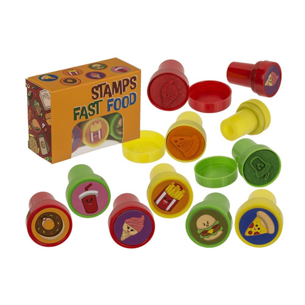 ΣΦΡΑΓΙΔΑ ΠΑΙΔΙΚΗ FAST FOOD  SET 6 ΤΕΜ 28040