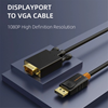 ΚΑΛΩΔΙΟ CABLETIME DisplayPort σε VGA CT-04G, 1080p, 3m, μαύρο