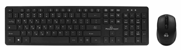 ΠΛΗΚΤΡΟΛΟΓΙΟ POWERTECH set ποντίκι & πληκτρολόγιο PT-1189, ασύρματο, 1600DPI, μαύρο