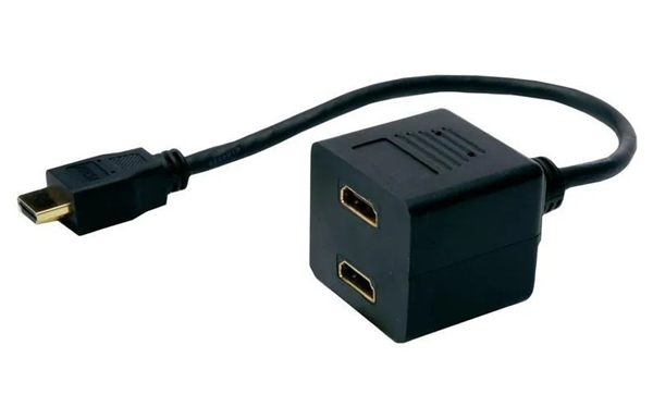 ΑΝΤΑΠΤΟΡΑΣ ΕΙΚΟΝΑΣ POWERTECH HDMI splitter CAB-H053, 2 σε 1, μαύρο