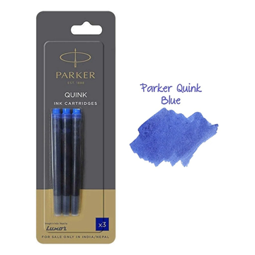 ΑΜΠΟΥΛΕΣ ΜΕΛΑΝΗΣ ΠΕΝΑΣ PARKER ΜΠΛΕ ΣΕΤ 3τεμ.
