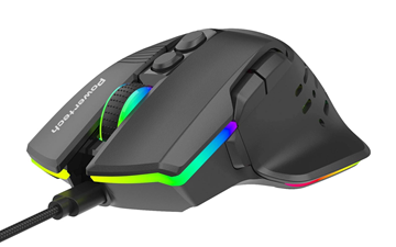 ΠΟΝΤΙΚΙ ΕΝΣΥΡΜΑΤΟ POWERTECH PT-1274, RGB φως, οπτικό, 12000DPI, μαύρο 9D