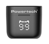 ΑΚΟΥΣΤΙΚΑ BLUETOOTH POWERTECH με θήκη φόρτισης PT-1227, TWS, ENC, 30/480mAh, μαύρα