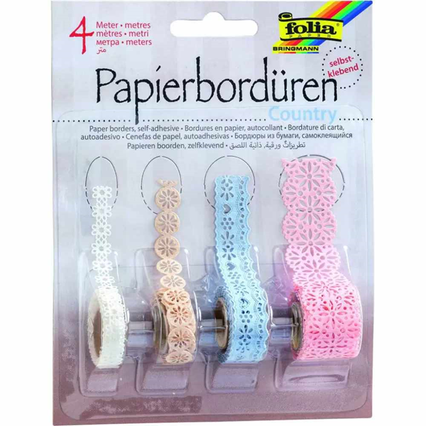 ΔΑΝΤΕΛΑ ΒΕΛΟΥΤΕ ΧΑΡΤΙΝΗ FOLIA ΑΥΤΟΚ/ΤΗ COUNTRY 1m ΣΕΤ 4τεμ. 13803