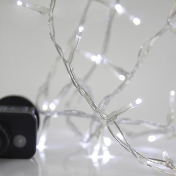 ΛΑΜΠΑΚΙΑ 240 LED ΣΕΙΡΑ 3MM, 31V, 8 ΠΡΟΓΡΑΜΜΑΤΑ, ΔΙΑΦΑΝΟ ΚΑΛΩΔΙΟ, ΛΕΥΚΟ LED ΑΝΑ 5CM, ΙΡ44