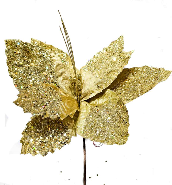 ΛΟΥΛΟΥΔΙ ΚΛΑΔΙ ΧΡΙΣΤΟΥΓΕΝΝΙΑΤΙΚΟ ΧΡΥΣΟ ΜΕ ΣΤΡΑΣ 261577