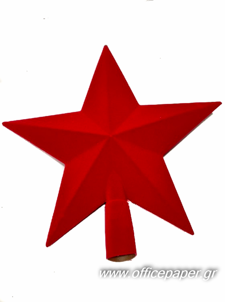 ΚΟΡΥΦΗ ΔΕΝΤΡΟΥ ΑΣΤΕΡΙ ΚΟΚΚΙΝΟ ΒΕΛΟΥΤΕ 28ΕΚ