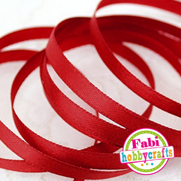 ΚΟΡΔΕΛΑ ΣΑΤΕΝ FABI ΜΟΝΗ 0.6cm X 45.7m ΚΟΚΚΙΝH ΣΚΟΥΡΗ 130360