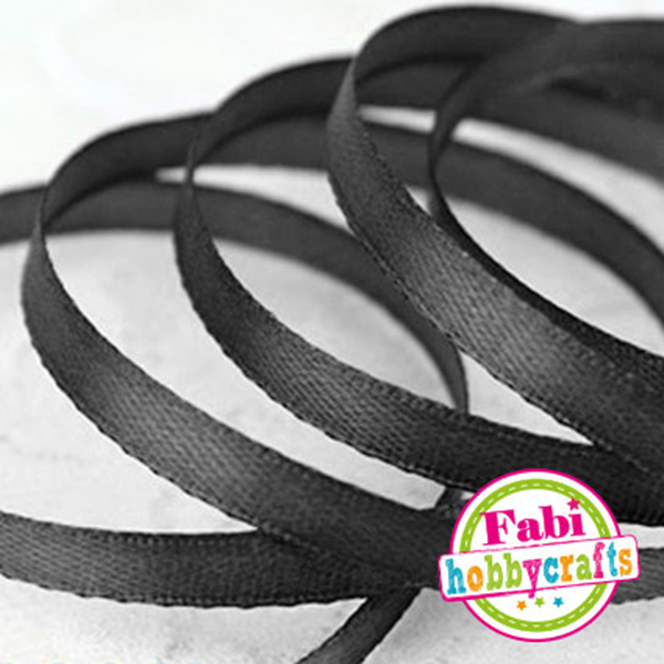 ΚΟΡΔΕΛΑ ΣΑΤΕΝ FABI ΜΟΝΗ 0.6cm X 45.7m ΜΑΥΡΗ 130363