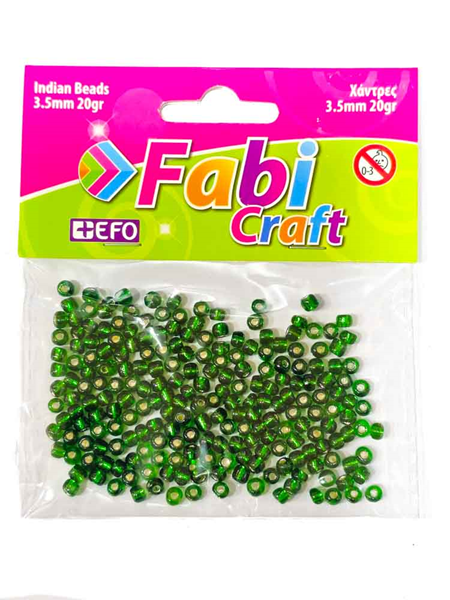 ΧΑΝΤΡΕΣ FABI ΠΡΑΣΙΝΕΣ ΣΤΡΟΓΓΥΛΕΣ ΜΕ ΤΡΥΠΑ 3,5mm 20ΓΡ 173104