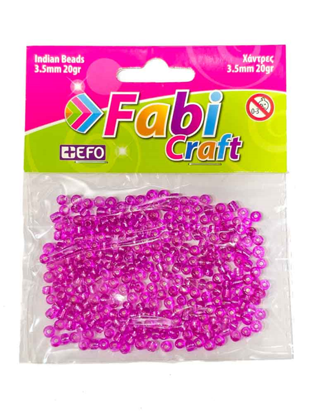 ΧΑΝΤΡΕΣ FABI ΡΟΖ ΣΤΡΟΓΓΥΛΕΣ ΜΕ ΤΡΥΠΑ 3,5mm 20ΓΡ 173106