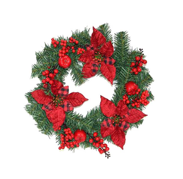 ΣΤΕΦΑΝΙ ΧΡΙΣΤΟΥΓΕΝΝΙΑΤΙΚΟ ΜΕ ΓΚΙ -ΜΗΛΑ-ΑΛΕΞΑΝΔΡΙΝΑ Φ40ΕΚ. 299949