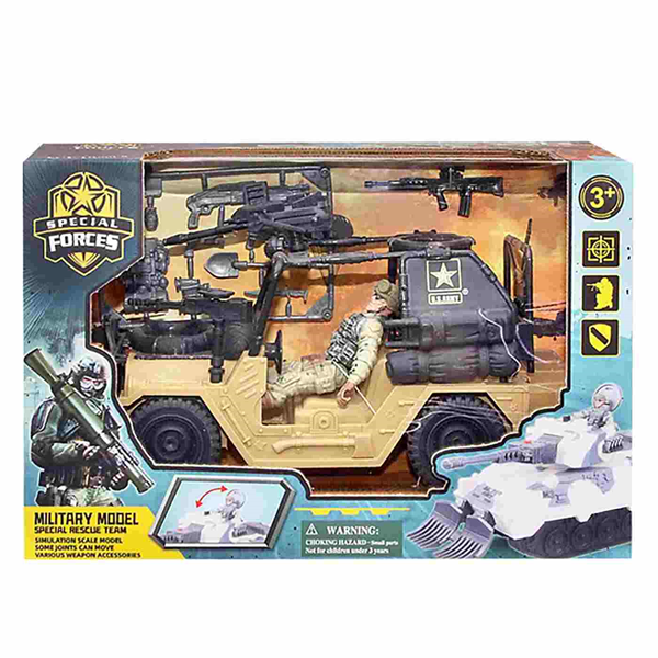 ΣΤΡΑΤΙΩΤΙΚΟ ΟΧΗΜΑ ΤΖΙΠ ΜΑΧΗΣ ΣΕ ΚΟΥΤΙ 27x18x11cm 71-3538