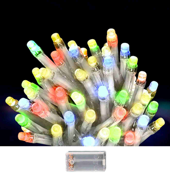 ΛΑΜΠΑΚΙΑ ΜΠΑΤΑΡΙΑΣ 50 LED ΠΟΛΥΧΡΩΜΑ ΜΕ CONTROLER ΣΕ ΣΕΙΡΑ 5.3 ΜΕΤΡΑ ip20 93-3489
