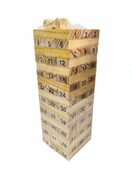 ΕΠΙΤΡΑΠΕΖΙΟ JENGA ΞΥΛΙΝΟ 7Χ7Χ24ΕΚ 69-328