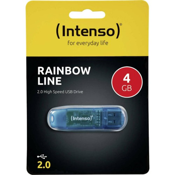 ΜΝΗΜΗ USB INTENSO 4GB BLUE USB 2.0 CAP