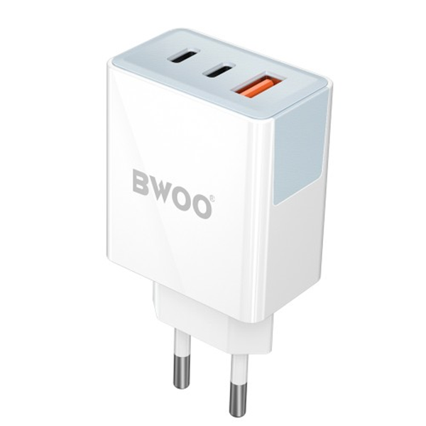 ΦΟΡΤΙΣΤΗΣ ΜΠΡΙΖΑΣ BWOO CDA133 40W wall charger 2 x USB-C ,1 x USB-A