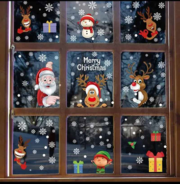 ΑΥΤΟΚΟΛΛΗΤΑ ΧΡΙΣΤΟΥΓΕΝΝΩΝ ΠΑΡΑΘΥΡΟΥ 22Χ30ΕΚ. ΣΕΤ 8 ΤΕΜ ΕΠΑΝΑΧΡΗΣΙΜΟΠΟΙΟΥΜΕΝΑ