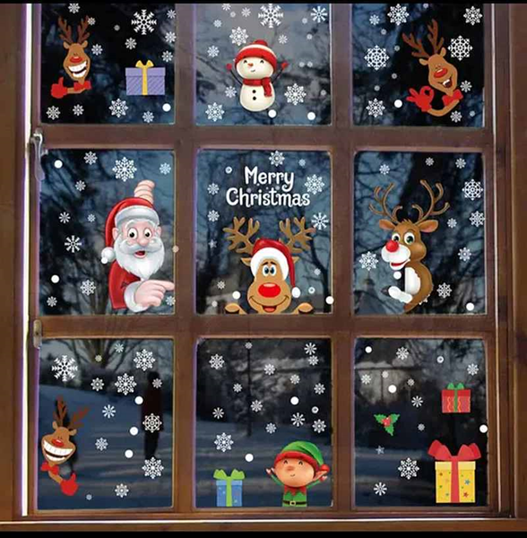 ΑΥΤΟΚΟΛΛΗΤΑ ΧΡΙΣΤΟΥΓΕΝΝΩΝ ΠΑΡΑΘΥΡΟΥ 22Χ30ΕΚ. ΣΕΤ 8 ΤΕΜ ΕΠΑΝΑΧΡΗΣΙΜΟΠΟΙΟΥΜΕΝΑ