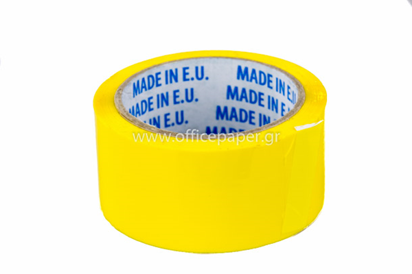 ΤΑΙΝΙΑ PVC ΧΡΩΜΑΤΙΣΤΗ 50mmX50m ΚΙΤΡΙΝΗ