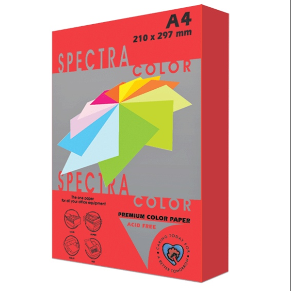 ΧΑΡΤΙ SPECTRA A4 80GR ΠΑΚ.500ΦΥΛΛΑ KOKKINO
