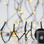 ΛΑΜΠΑΚΙΑ ΣΕΙΡΑ, 700 LED 3MM, 31V, 8 ΠΡΟΓΡΑΜΜΑΤΑ, ΠΡΑΣΙΝΟ ΚΑΛΩΔΙΟ, ΘΕΡΜΟ ΛΕΥΚΟ LED ΑΝΑ 5CM, ΙΡ44
