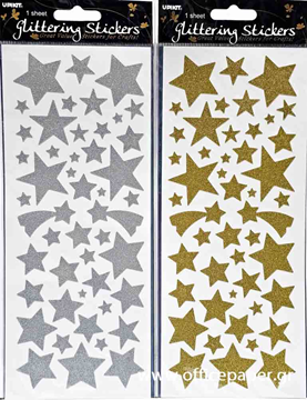 ΑΥΤΟΚΟΛΛΗΤΑ ΧΡΙΣΤΟΥΓΕΝΝΩΝ ΑΣΤΕΡΑΚΙΑ 10Χ27ΕΚ. 1 ΦΥΛΛΟ  GLITTER 2020