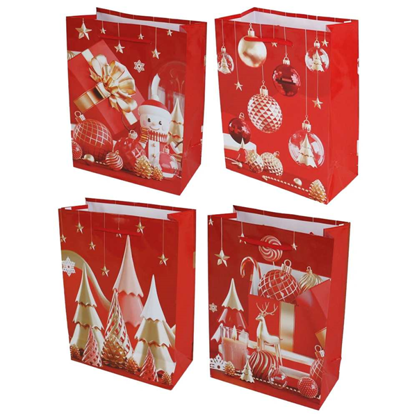 ΤΣΑΝΤΑ ΔΩΡΟΥ ΧΡΙΣΤΟΥΓΕΝΝΙΑΤΙΚΗ  17Χ24cm 15590 4 ΣΧΕΔΙΑ