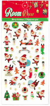 ΑΥΤΟΚΟΛΛΗΤΑ ΧΡΙΣΤΟΥΓΕΝΝΩΝ ΑΓΙΟΣ ΒΑΣΙΛΗΣ ΜΙΝΙ 10Χ23ΕΚ. 1 ΦΥΛΛΟ  GLITTER