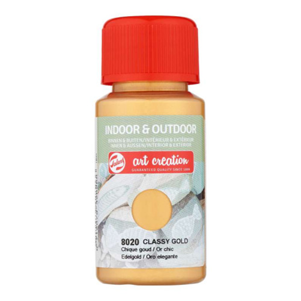 ΧΡΩΜΑ ΚΙΜΩΛΙΑΣ INDOOR-OUTDOR CLASSY GOLD 8020 50ML TALENS ART CREATION