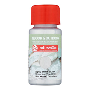 ΧΡΩΜΑ ΚΙΜΩΛΙΑΣ INDOOR-OUTDOR SHINY SILVER 8015 50ML TALENS ART CREATION