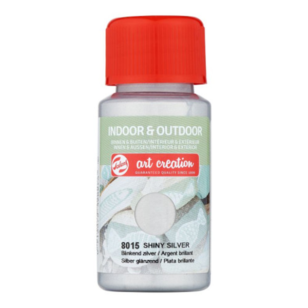 ΧΡΩΜΑ ΚΙΜΩΛΙΑΣ INDOOR-OUTDOR SHINY SILVER 8015 50ML TALENS ART CREATION