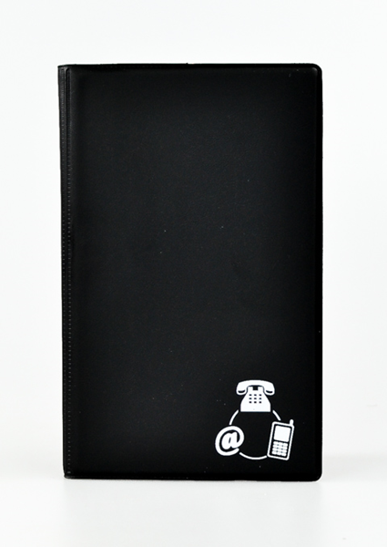 ΕΥΡΕΤΗΡΙΟ ΤΗΛ.ΠΛΑΣΤΙΚΟ 13Χ21εκ.24Φ ΜΑΥΡΟ  0.21.006