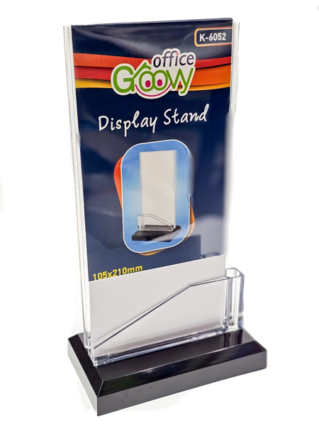 ΣΤΑΝΤΑΚΙ ΦΥΛΛΑΔΙΩΝ ΑΚΡΥΛΙΚΟ ΓΙΑ 1 ΦΥΛΛΟ 1/3Α4 Τ ΜΕ ΣΤΑΝΤ ΓΙΑ ΚΑΡΤΕΣ Κ-6052