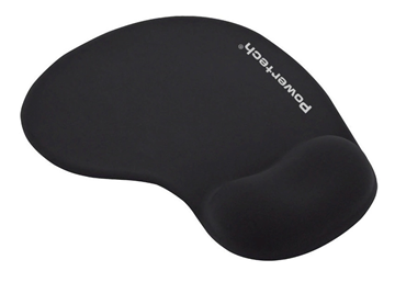 MOUSE PAD POWERTECH mouse pad PT-1293 με στήριγμα καρπού, 23x19x1.8cm, μαύρο