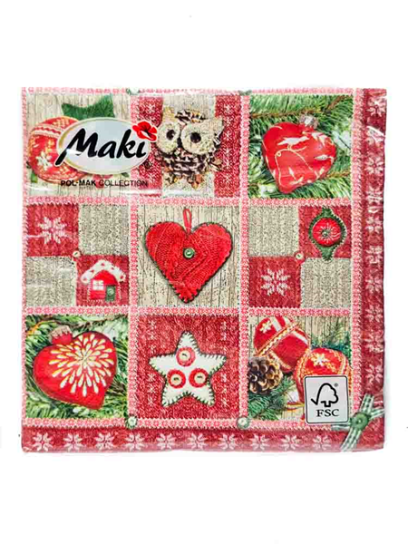 ΧΑΡΤΟΠΕΤΣΕΤΑ DECOUPAGE 33x33 20τχ SLGW014302