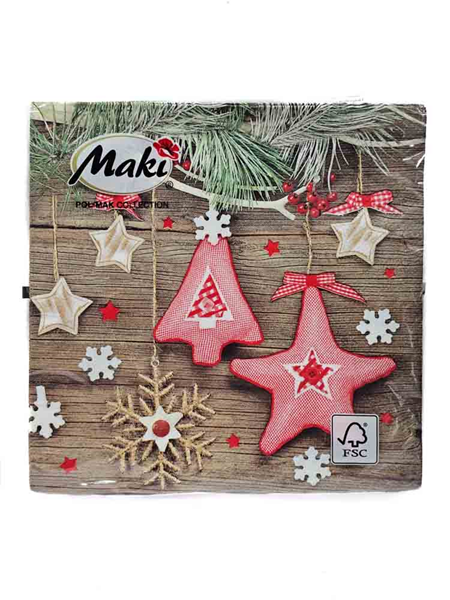 ΧΑΡΤΟΠΕΤΣΕΤΑ DECOUPAGE 33x33 20τχ SLGW012201