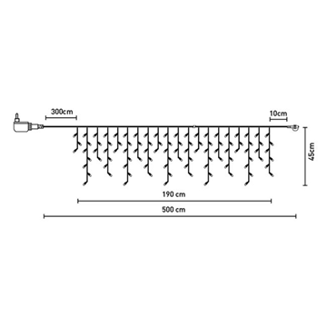 ΛΑΜΠΑΚΙΑ ΒΡΟΧΗ 100LED 1.9x0.45m, ΔΙΑΦΑΝΟ ΚΑΛΩΔΙΟ, ΘΕΡΜΟ ΛΕΥΚΟ LED ΜΕ ΜΕΤΑΣΧΗΜΑΤΙΣΤΗ ΕΣΩΤ/ΕΞΩΤΕΡ ΧΩΡΟΥ ΠΡΟΓΡΑΜΜΑ