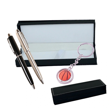 ΣΤΥΛΟ ΔΩΡΟΥ ΑΣΗΜΙ  ΣΕΤ ΜΕ ΜΠΡΕΛΟΚ ΜΠΑΣΚΕΤ 14541