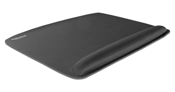 MOUSE PAD DELOCK mousepad για laptop με στήριγμα καρπού 12601, 320x420mm, μαύρο