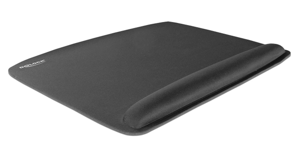 MOUSE PAD DELOCK mousepad για laptop με στήριγμα καρπού 12601, 320x420mm, μαύρο