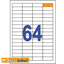 ΕΤΙΚΕΤΕΣ STICKY  48,5x16,9mm 64/Φ/Α4  Π100Φ LASER-INK-COPY No10