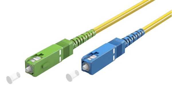 ΚΑΛΩΔΙΟ ΟΠΤΙΚΗΣ ΙΝΑΣ GOOBAY SC-APC 59658, Singlemode OS2, 1m, κίτρινο