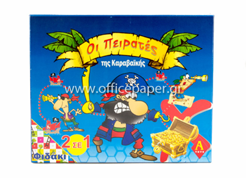 ΕΠΙΤΡΑΠΕΖΙΟ ΟΙ ΠΕΙΡΑΤΕΣ ΤΗΣ ΚΑΡΑΒΑΙΚΗΣ+ΦΙΔΑΚΙ  0304-2  Α-TOYS
