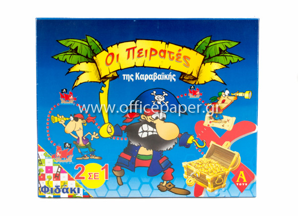 ΕΠΙΤΡΑΠΕΖΙΟ ΟΙ ΠΕΙΡΑΤΕΣ ΤΗΣ ΚΑΡΑΒΑΙΚΗΣ+ΦΙΔΑΚΙ  0304-2  Α-TOYS