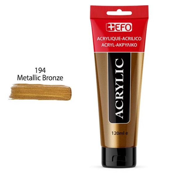 ΑΚΡΥΛΙΚΟ ΧΡΩΜΑ EFO 120ml BRONZE σωληνάριο 389194