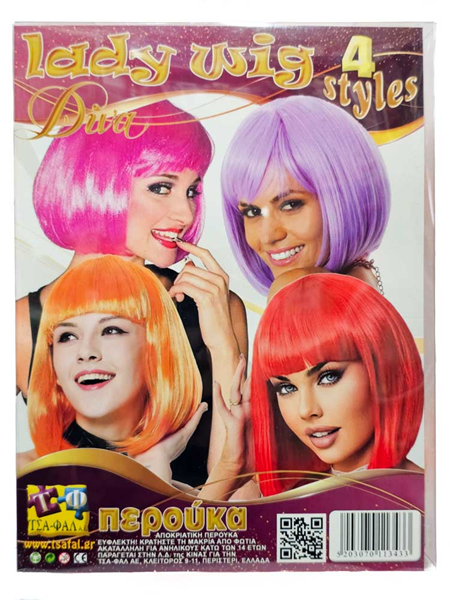 ΠΕΡΟΥΚΑ DIVA KARE 4 ΧΡΩΜΑΤΑ ΦΩΣΦΟΡΙΖΕ 213433