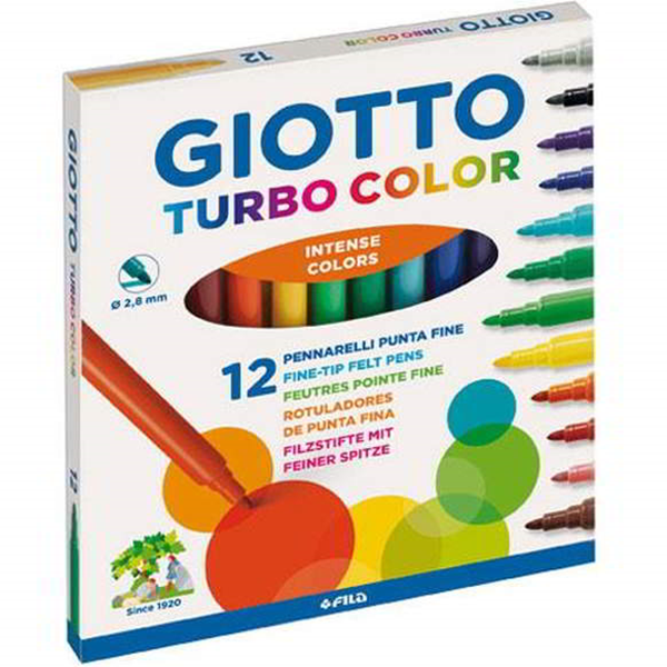 ΜΑΡΚΑΔΟΡΟΙ GIOTTO 12 TEM TURBO ΛΕΠΤΟΙ  FILA 416000