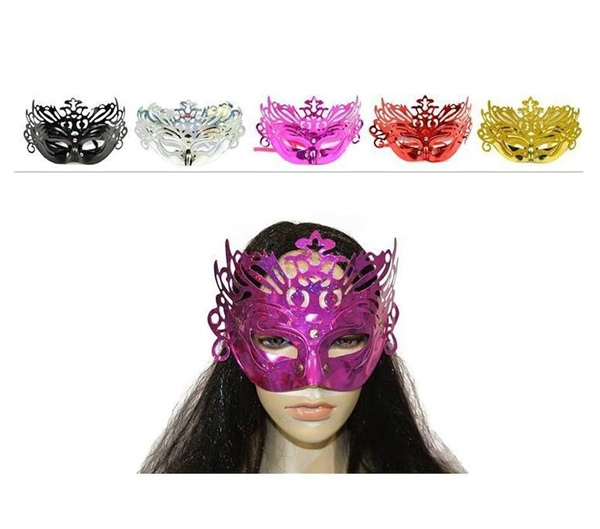 ΜΑΣΚΑ ΑΠΟΚΡΙΑΣ ΜΑΤΙΑ GLITTER ΣΚΛΗΡΟ  ΠΛΑΣΤΙΚΟ 15Χ26ΕΚ.